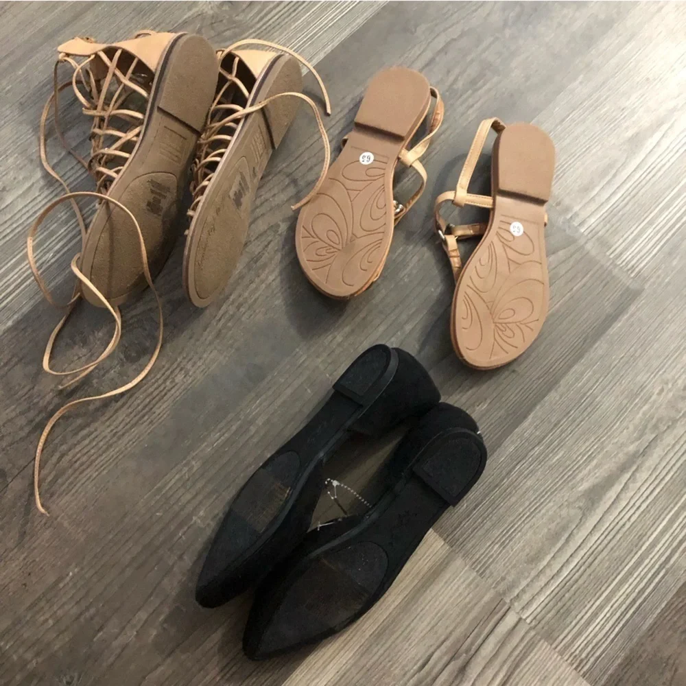 American Eagle Sandals and‎ Flats Bundle 6.5